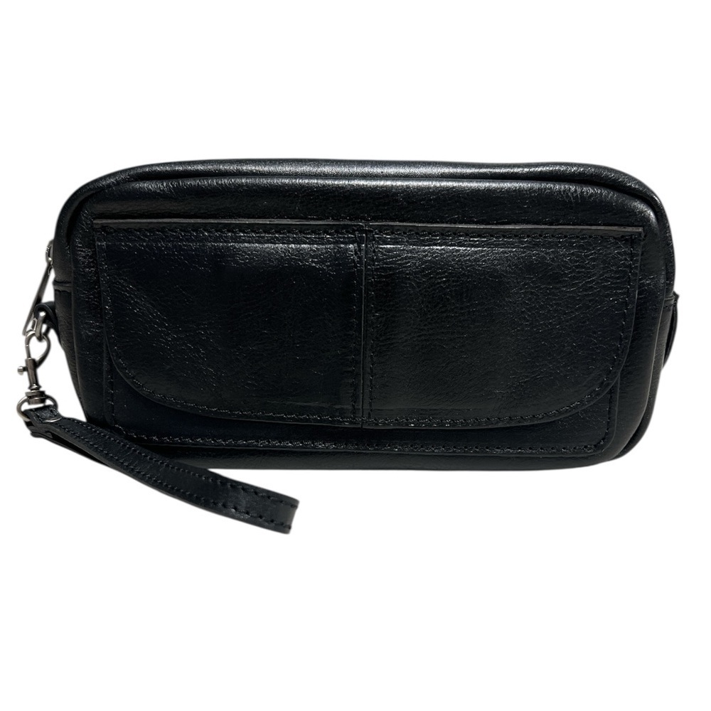 PATRICIA NASH Black Leather Pouch